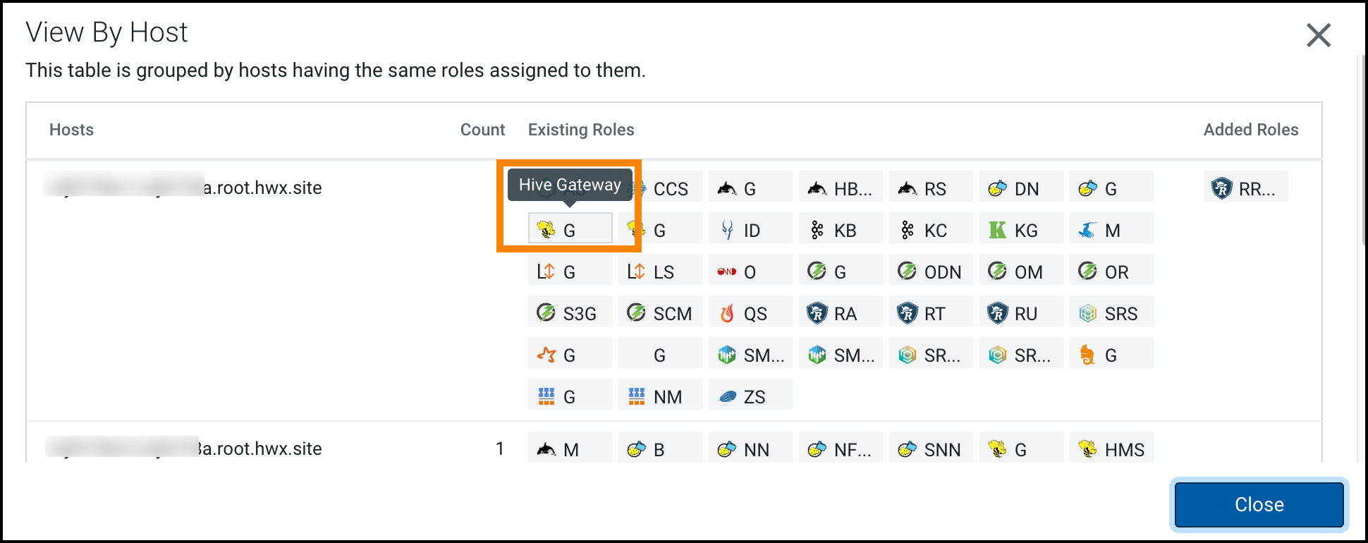 Verifying Hive Gateway role on a host