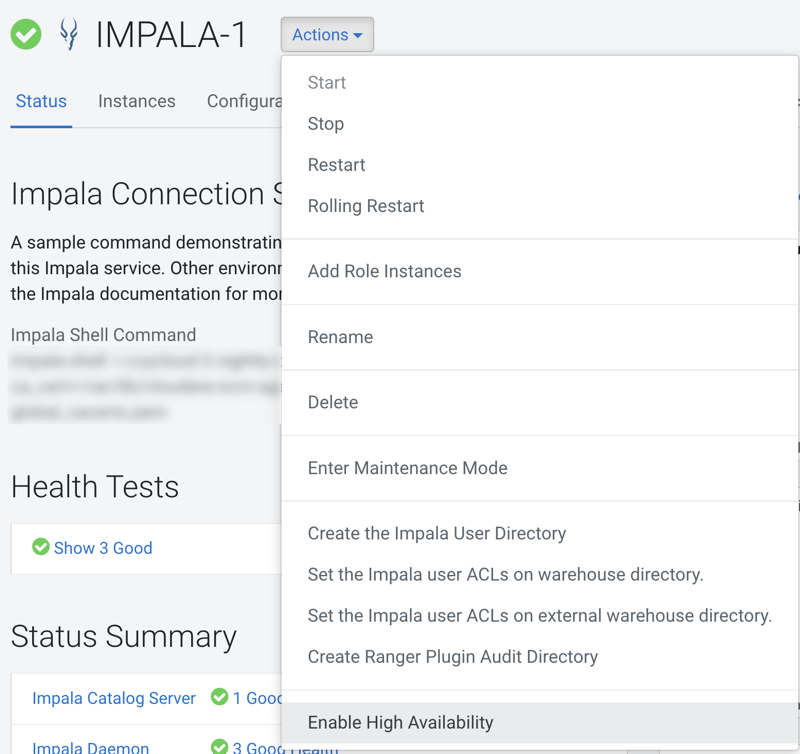 Enabling Impala High Availability