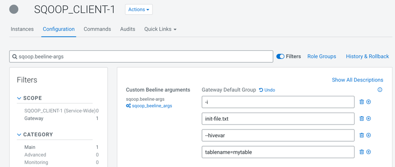 Configuring custom Beeline arguments for Sqoop Hive import