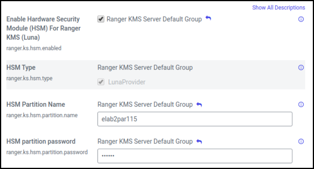 Adding Ranger KMS Confiuration for Luna HSM