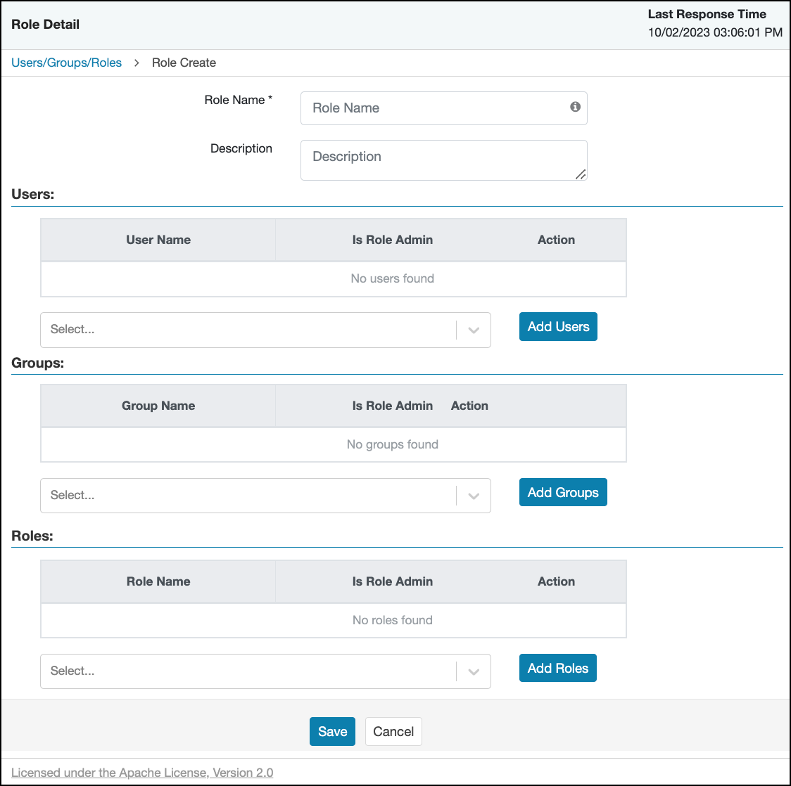 Role Details Page