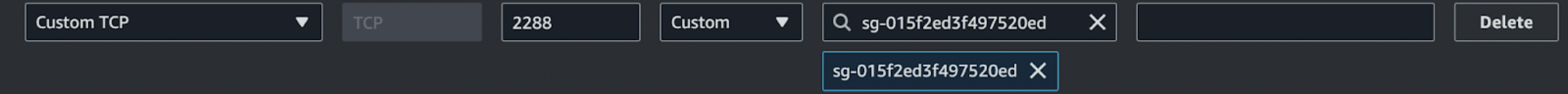 The image shows how to add an inbound rule.