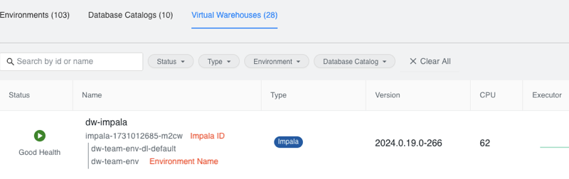 Azure Impala Identifiers