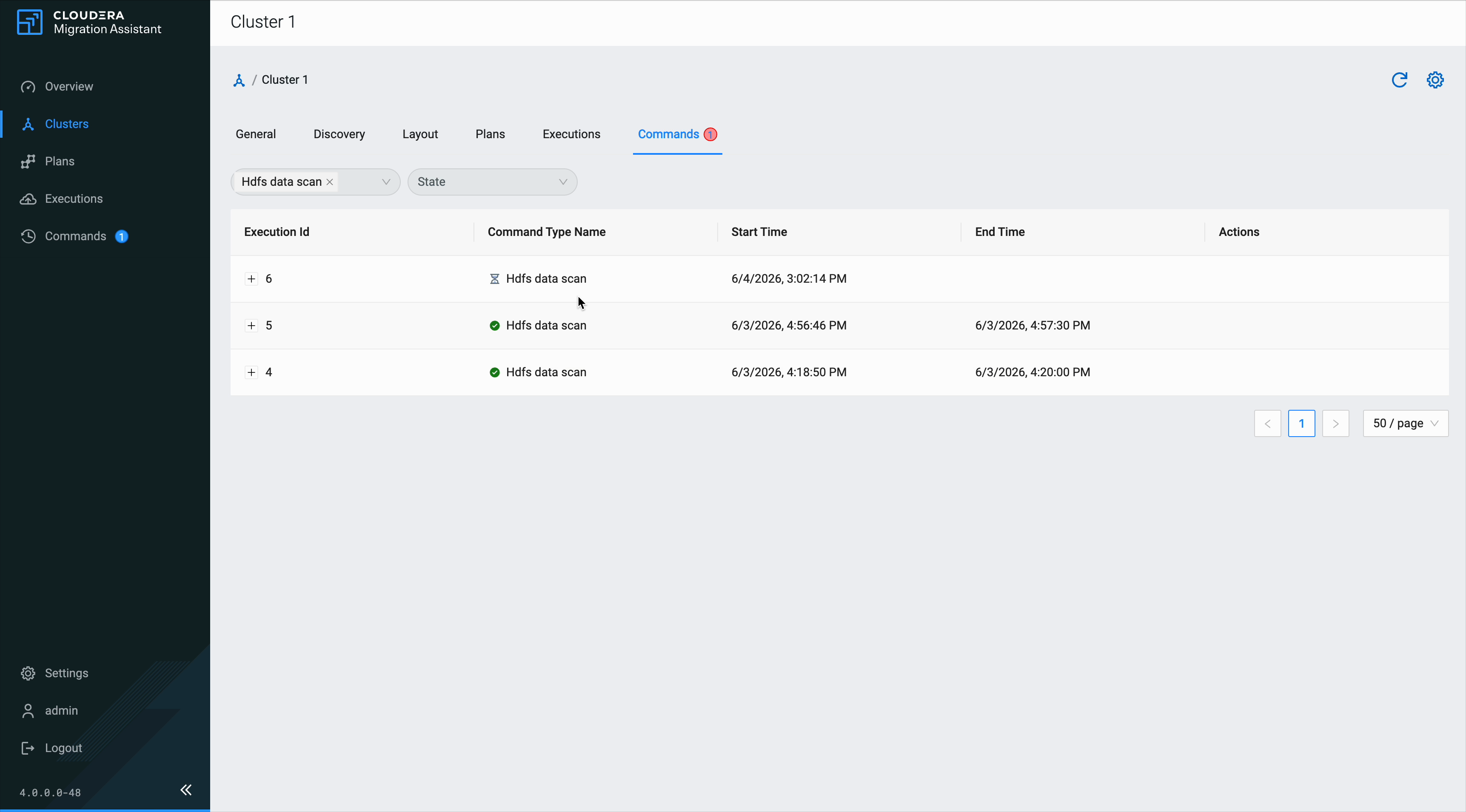 scan commands