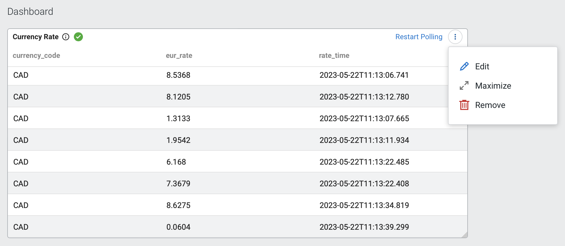 Creating widgets