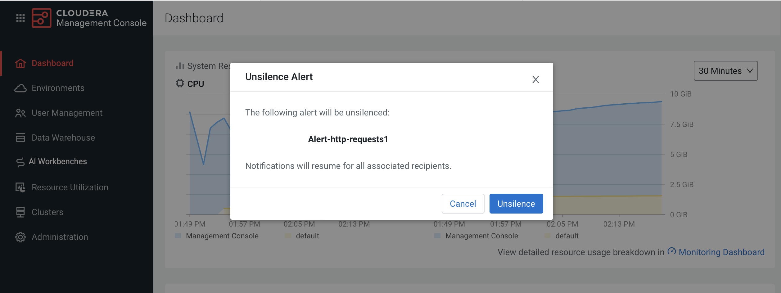 Silencing alerts