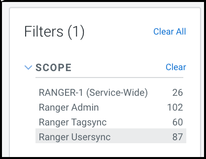 Filtering the Ranger Configuration Properties for Usersync